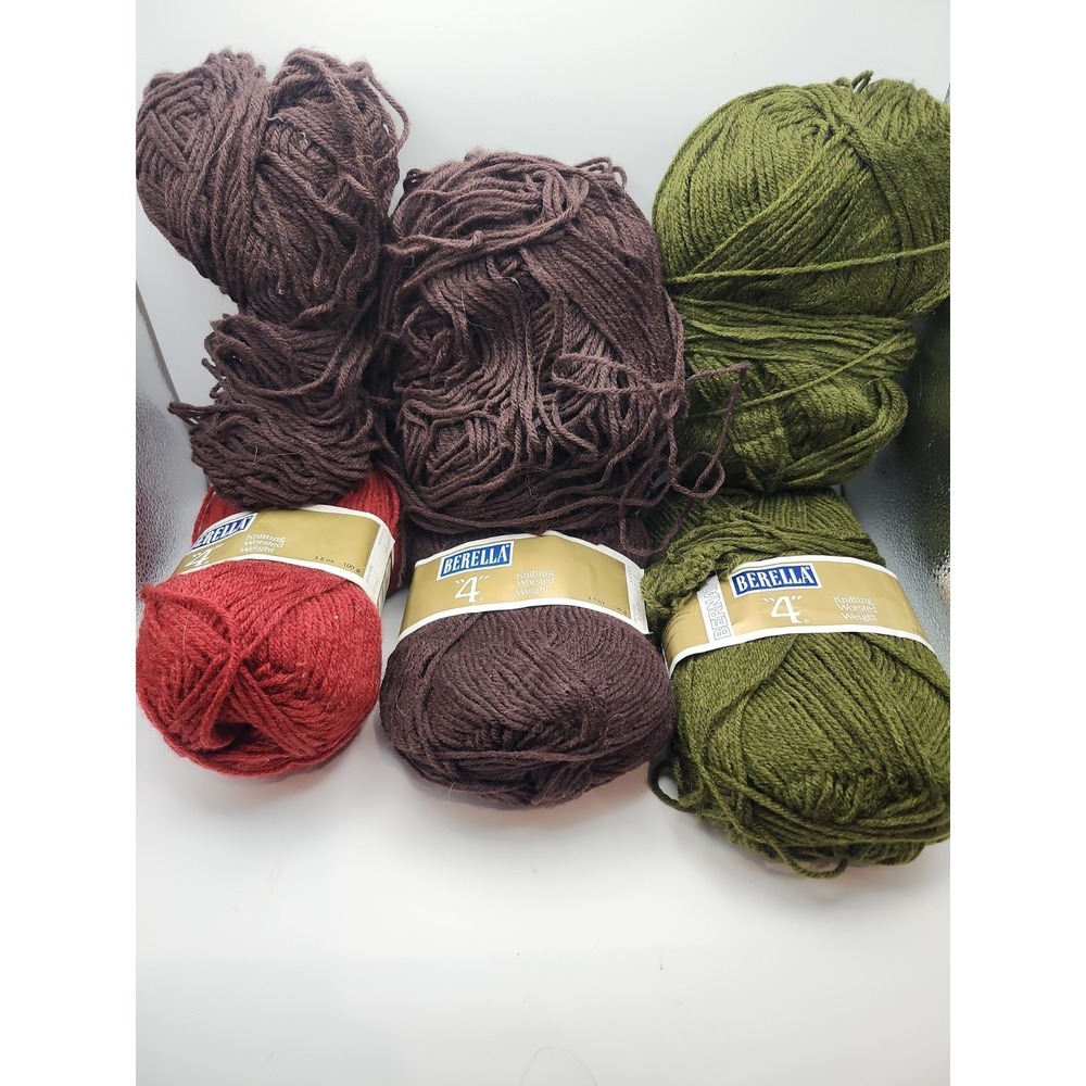 Mixed‎ Lot of 3 Colors BERNAT BERELLA Knitting Worsted